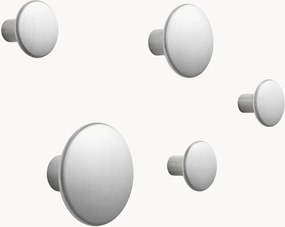 Hliníkové nástenné háčiky Dots, 5 ks