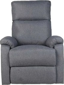 LuxuryForm DESIGN Televízne kreslo CARLOS s polohovaním - sivé