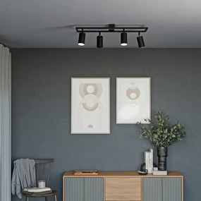 Bodové svietidlo 4xGU10/30W/230V čierne