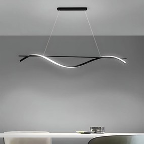 Toolight Toolight, LED závesná lampa 120cm, 27W, 3000K, LHJ019-CP, čierna, OSW-50004