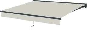 Elektrická markíza s LED osvetlením BestBerg BBSU-EL295BG / 295 × 250 cm / béžová