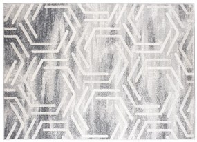 Svetlý dizajnový koberec s geometrickým vzorom Šírka: 80 cm | Dĺžka: 150 cm