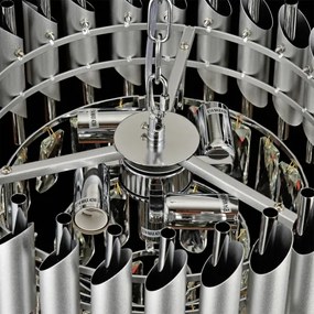 Brilagi - Prisadený luster ECLIPSE 5xE14/10W/230V pr. 38 cm strieborný