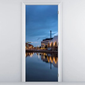 Fototapeta na dvere - Vodný kanál - Göteborg (95x205cm)