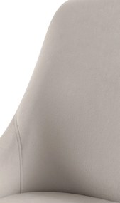 Sada 2 ks jedálenskej stoličky Elmira zamat - sivá