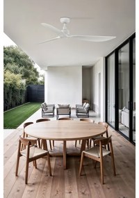 FARO 34363WT - Stropný ventilátor OUTWOOD L biely, priemer 150 cm, WT, IP44 + diaľkové ovládanie