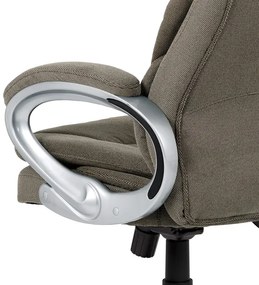 BONTEC Kancelárske kreslo, hojdací mechanizmus, šedá látka, KA-G198 GREY2 Farba: Strieborná
