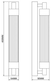 Zuma Line 003064-034730 - LED nástenné svietidlo KALIA LED/8W/230V mosadz