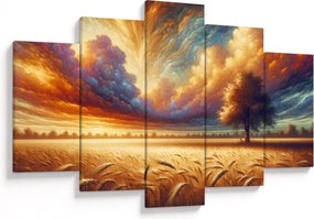 Obraz – Strom na poli (150x105 cm)