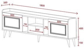 Obývacia stena Naleta 2 (orech) . Vlastná spoľahlivá doprava až k Vám domov. 1095675