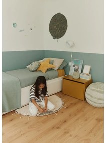 Krémový prateľný ručne tkaný bavlnený okrúhly koberec ø 100 cm Moon Multishape – Lorena Canals