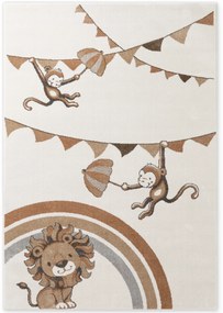 Villeroy & Boch, Detský kusový koberec Villeroy & Boch Boho Kids 106308 Cream Multicolor, 120x170, biela, detská izba