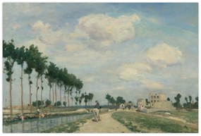 Obraz - Johan Barthold Jongkind, The Towpath, reprodukcia (90x60 cm)