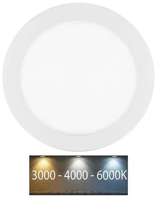 Ecolite LED-WSL-CCT/25W/BI - LED Podhľadové svietidlo LADA LED/25W/230V IP44 biela EC0432