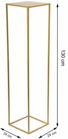 Stojan na kvety 130x24 cm zlatá