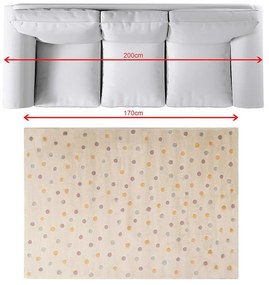 Koberec Dotti sand 120x170 cm