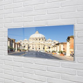 Obraz na akrylátovom skle Katedrála rím ulice budovy 120x60 cm
