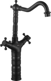 Rea Rustico, vysoká drezová batéria h-370, starožitná čierna, REA-B5520