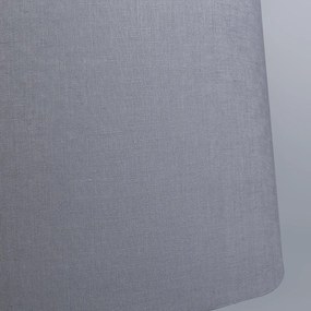 Ľanové tienidlo tmavosivé okrúhle šikmé 45/40/25