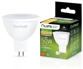 LED žiarovka GU5.3 MR16 6W = 50W 580lm 3000K Warm 120° 12V AC/DC LUMILED