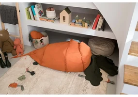 Zelený/oranžový detský sedací vak Cathy the Carrot – Lorena Canals