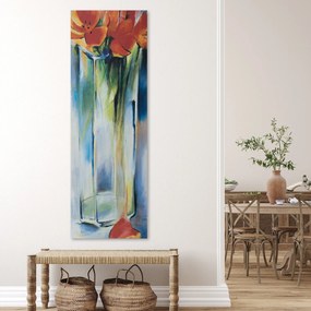 Gario Obraz na plátne Kvety v priehľadnej váze Rozmery: 30 x 90 cm