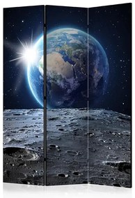 Paraván - View of the Blue Planet [Room Dividers] Veľkosť: 135x172, Verzia: Akustický
