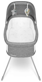 Lionelo - Cestovná postieľka 3 v 1 MALIN Šedý Kameň