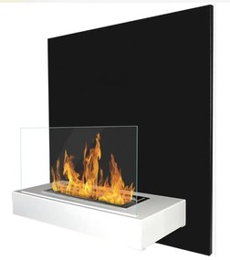 Závesný biokrb na stenu BIELY SO SKLOM 45x47x17