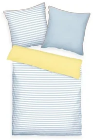 Tom Tailor Perkálové obliečky Light Lemon - Sky blue, 140 x 200 cm, 70 x 90 cm