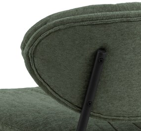 SOPHIA Zelené vyhotovenie (tkanina Apia 352)/čierna konštrukcia – POHODLNÉ KRESLO DO OBÝVAČKY/KANCELÁRIE STOLIČKA ČALÚNENÉ