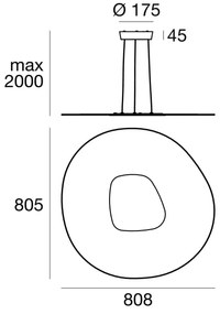 Linea Light 90349 - LED Luster na lanku ANTIGUA LED/46W/230V 80,8 cm CRI 90 biela