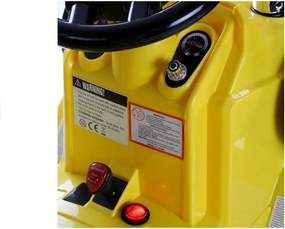 LEAN CARS Elektrický traktor s bagrom na batérie ZP1005 pre deti žltý
