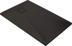 Deante Correo, obdĺžniková granitová sprchová vanička 100x70x3,5 cm, čierna matná, DEA-KQR_N75B