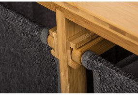 Kôš na bielizeň G21 38 l s úložnými boxami bambusový 6355512