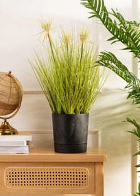 Květináč s podmiskou AZALEA 17,5 cm černý beton