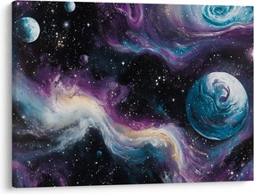 Obraz - Maľovaný vesmír (70x50 cm)