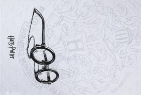 Svietiace obliečky HARRY POTTER VISION biele Rozmer obliečky: 70 x 90 cm | 140 x 200 cm