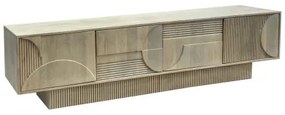 TV-skrinka 46803 Art Deco 200cm Drevo Mango Biela - Komfort-nábytok