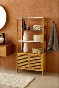 Noela Bambusová skrinka s policami STRADO biela