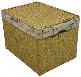 Vyšší úložný box melírovaný s látkou paris Rozmery (cm): 33x23, v.23