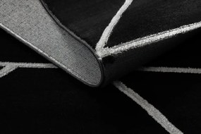 Koberec EMERALD 7543  čierno / strieborný