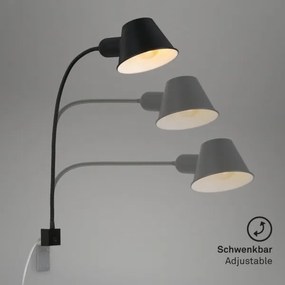 Briloner 2079-015 - Nástenná flexibilná lampa 1xE27/10W/230V čierna