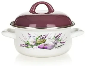 Banquet LAVENDER smaltovaný kastról 22 cm, pr. 22 cm