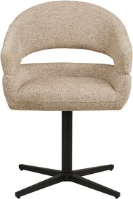 Béžové čalúnené jedálenské kreslo s podrúčkami Dover – House Nordic