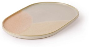 HK living Oválna servírovací tanier 80's Pink Nude