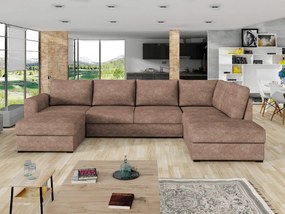 Sedacia súprava Szafran, Dostupné poťahy: ekokoža Soft 011 + Majorka 03, Strana: ľavá