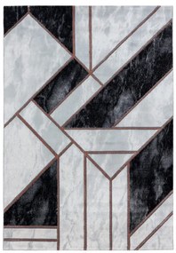 Koberec Naxos geometria sivo - hnedý