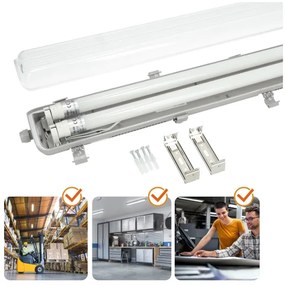 LED Technické žiarivkové svietidlo T8 2xG13/18W/230V 6500K IP65
