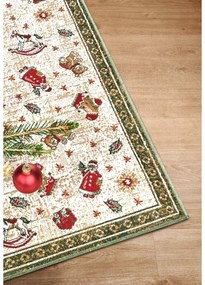 Zelený koberec s vianočným motívom s prímesou bavlny 50x80 cm Toy's Delight Green Christmas – Villeroy&amp;Boch